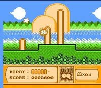 une photo d'Ã©cran de Kirby s Adventure sur Nintendo Nes